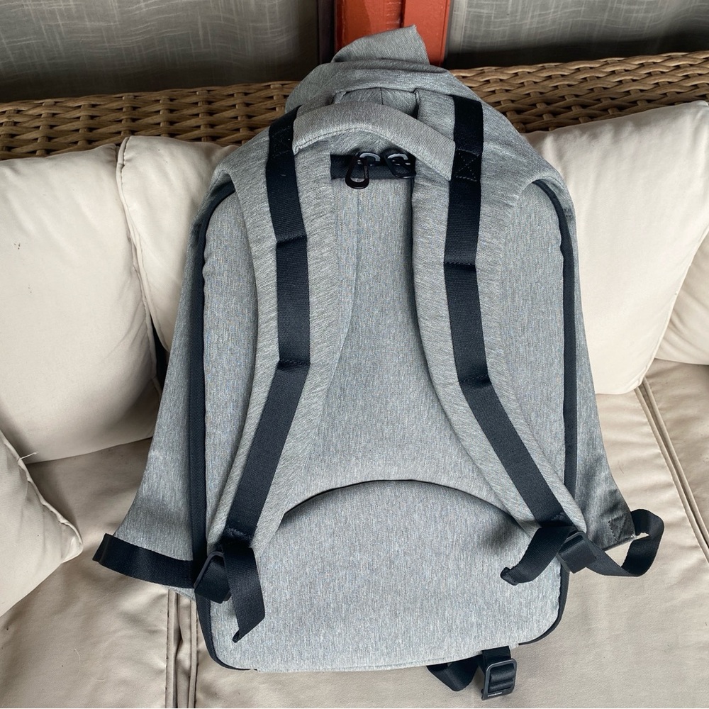 COTE & CIEL Isar EcoYarn Melange Heathered Grey Backpack - Large - Paris - Picture 7 of 10